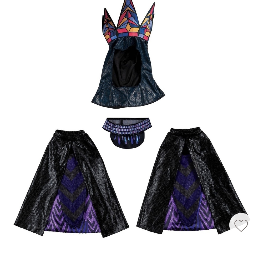 Disney Black and Purple Costume Set with Crown